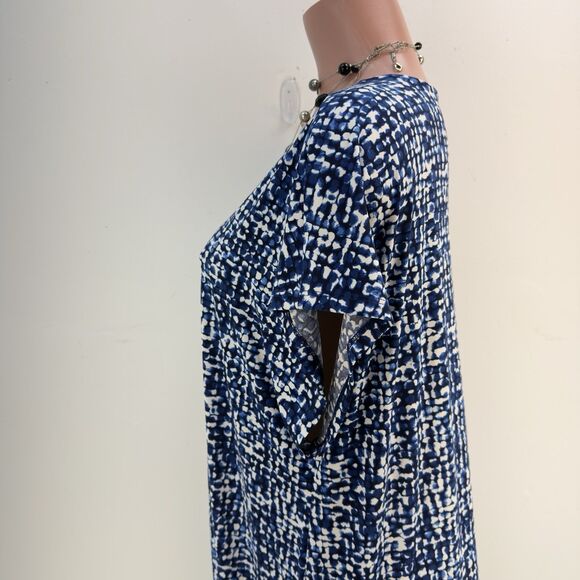 NWT Lane Bryant Women Sleeveless Midi Dress BLACK BLUE Sz Plus 18 20 - Picture 10 of 16